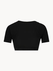 CELĒIT - CROP TEE BLACK