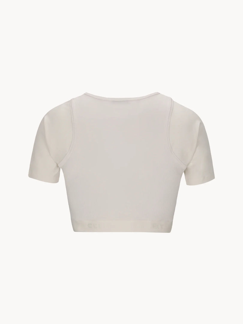 CELĒIT - CROP TEE WHITE